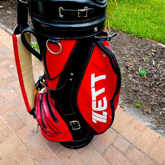 Zett Golf Staff Bag classic style with 6 club dividers and shoulder strap . - Picture 1 of 9